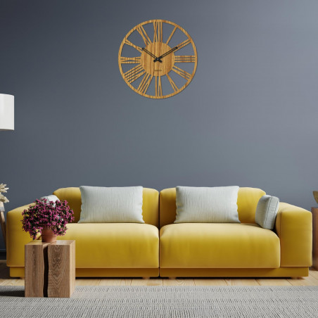 Clock on the wall of Roman numerals - Sentop | HDFK035 | wooden