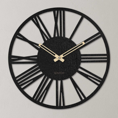 Clock on the wall of Roman numerals - Sentop | HDFK035 | wooden