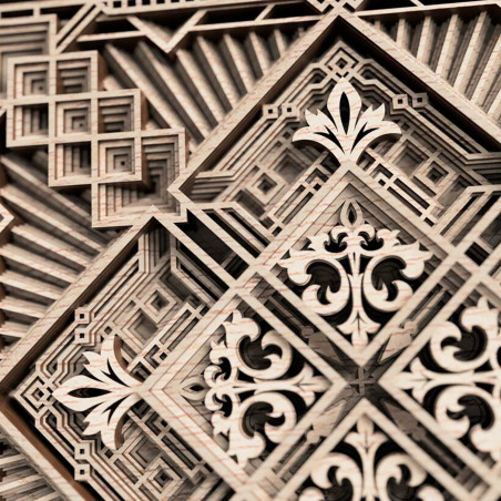 Exclusive mandala wall painting 3D square - KREJDER