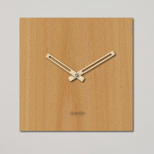 Minimalist wall clock - Sentop square HDFK036 | wooden 2