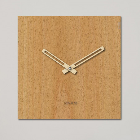 Minimalist wall clock - Sentop square HDFK036 | wooden
