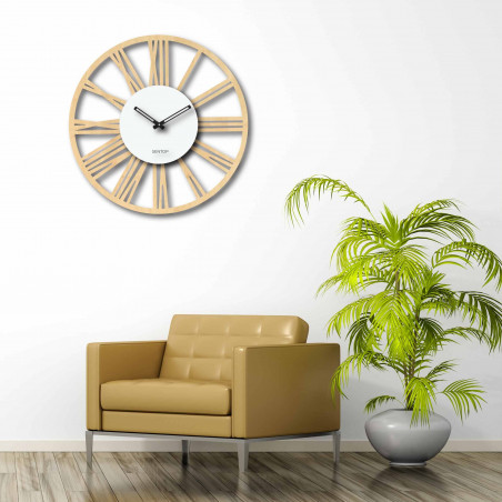 Wooden wall clock Roman numerals - Sentop | maple