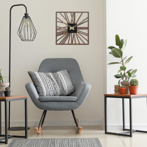 Wooden wall clock | HDFK038 | wenge walnut 2