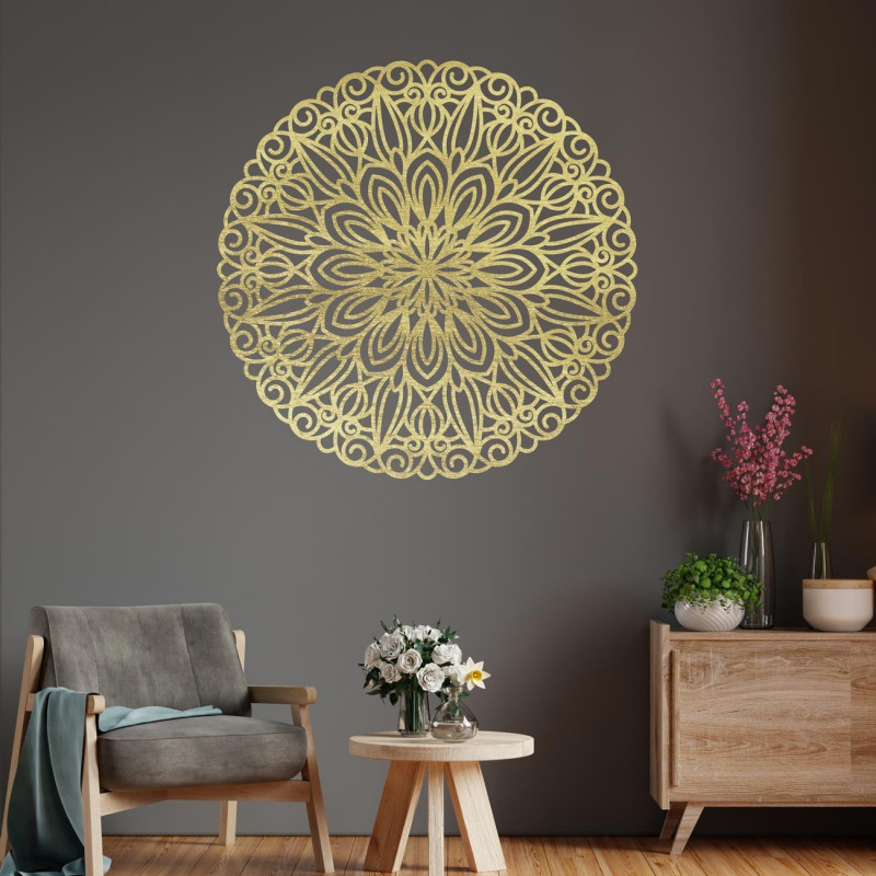 Laser Cut Plywood Mandala: Wood Wall Art Decor...