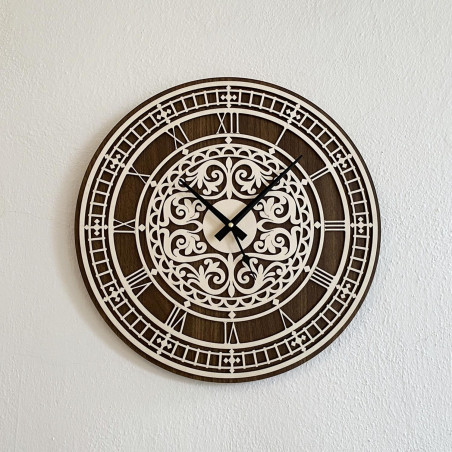 Elegant wooden wall clock - Sentop | PR0463 | double layer