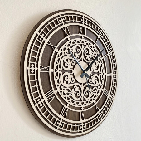 Elegant wooden wall clock - Sentop | PR0463 | double layer