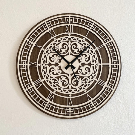 Elegant wooden wall clock - Sentop | PR0463 | double layer