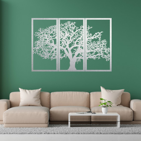 Wooden Wall Art Tree of Life: Set of 3 Panels