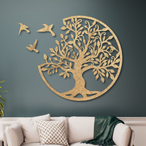 Wooden painting - Tree of Life and Freedom 2