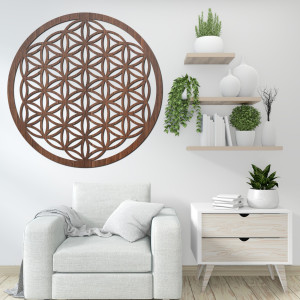 Wooden wall mandala Flower of Life - PERTON 2