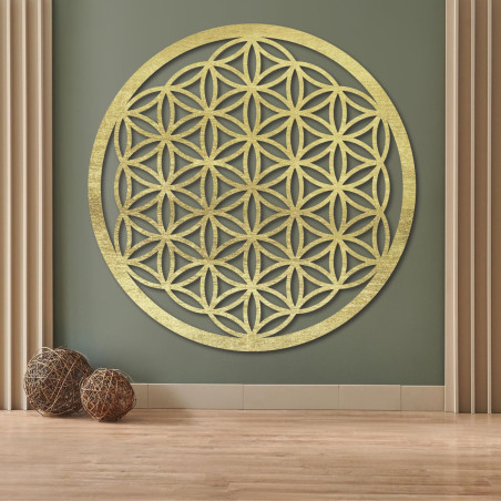 Mandala wooden wall art - Flower of Life