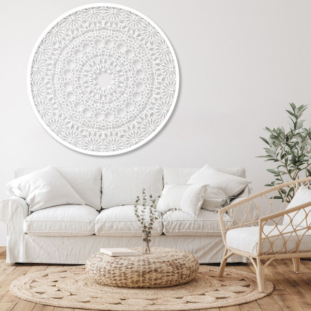Elegant wooden mandala - Exclusive wooden wall decoration for living room