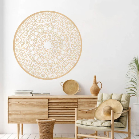 Elegant wooden mandala - Exclusive wooden wall decoration for living room
