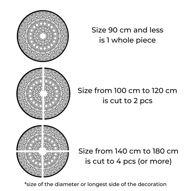 Elegant wooden mandala - Exclusive wooden wall...