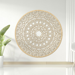 Wooden mandala for wall - Poet 2