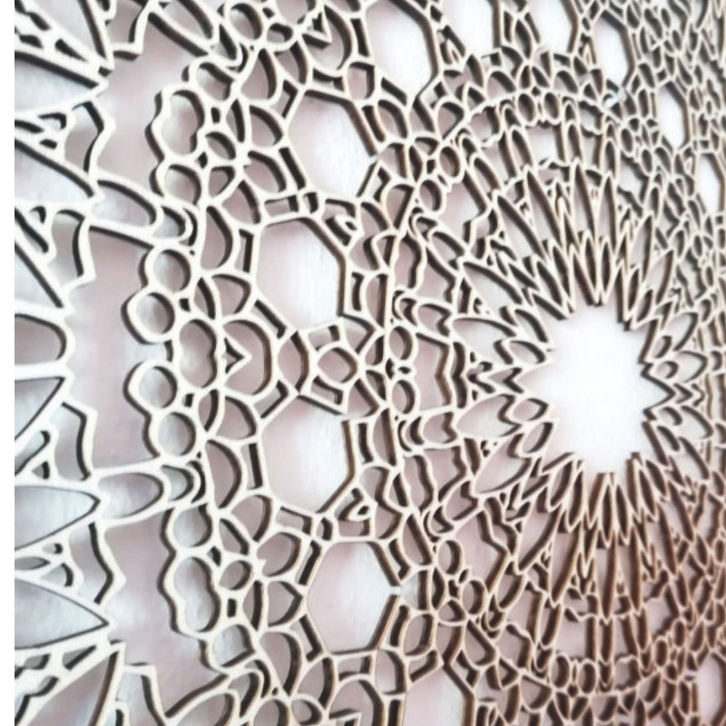 Wooden mandala for wall - Poet