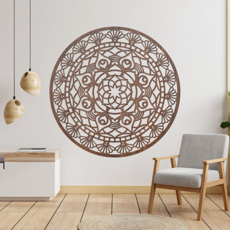 Carved modern mandala flower of life - ZIBEZI