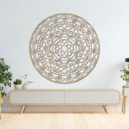 Carved mandala - Flower of Life