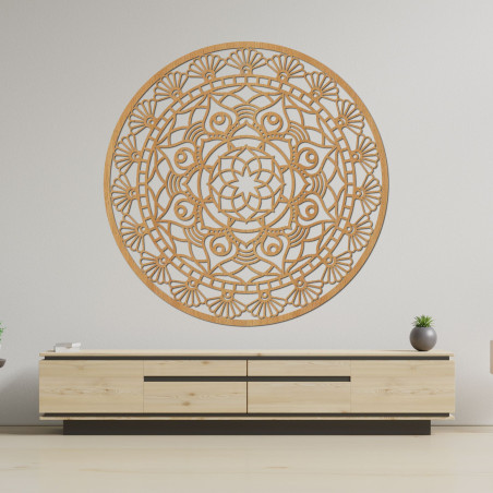 Carved mandala - Flower of Life