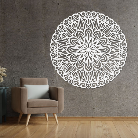 Laser Cut Plywood Mandala: Wood Wall Art Decor - SOFIS