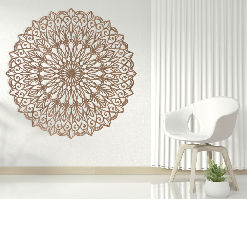 The design of this mandala is inspired by the ancient symbol of life,
