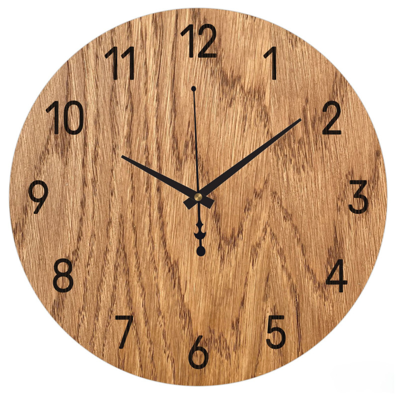 Elegant wooden wall clock - a stylish piece for any room