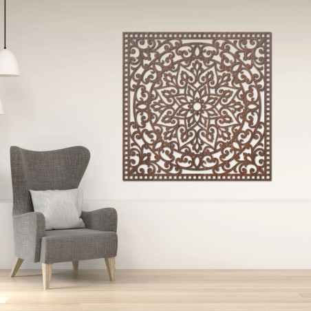 Wooden wall picture square - oriental mandala Wooden wall picture square - oriental mandala