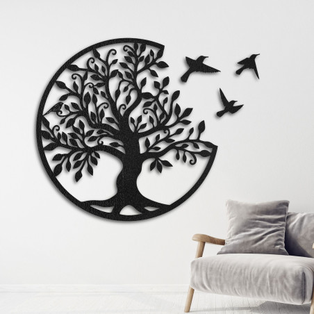 Wooden trees of life with flying birds are more than just a beautiful wall decoration - they symbolize harmony, Wooden trees of life with flying birds are more than just a beautiful wall decoration - they symbolize harmony,