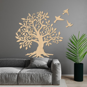 Wooden wall picture - Tree of harmony 2