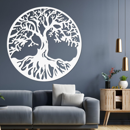 Wooden tree of life painting for a cozy home - ROMNI