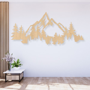 Wooden decoration from mountains and forests, wall decoration 2