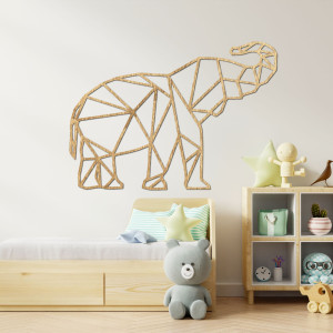 Wall painting Geometric shape of an elephant - FELVINA 2