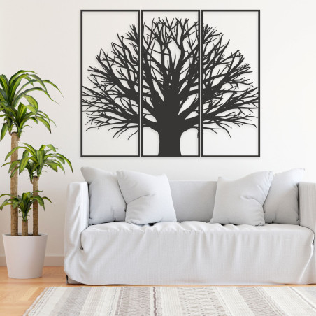 Three-part stylized tree painting - Natural inspiration Three-part stylized tree painting - Natural inspiration