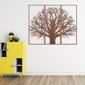 Modern three-part picture tree. Harmony in space 2