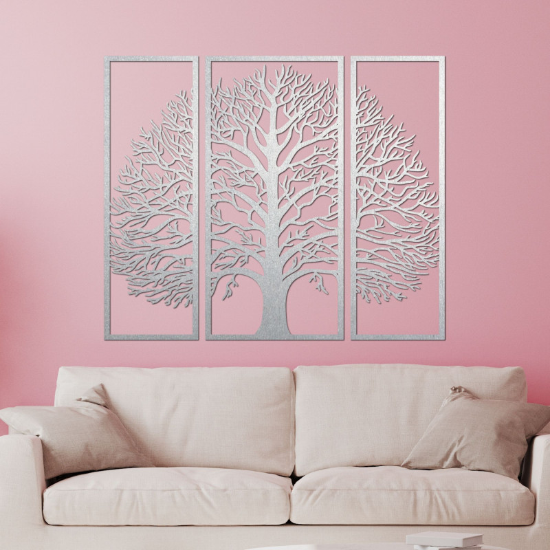 Three-piece wooden wall decoration tree of life - TRIUM