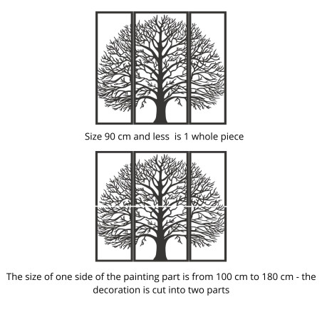 Three-piece wooden wall decoration tree of life - TRIUM