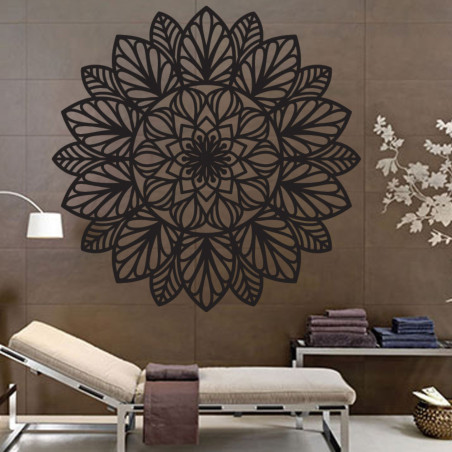 Wooden mandala for wall flower of life - FRIHETI