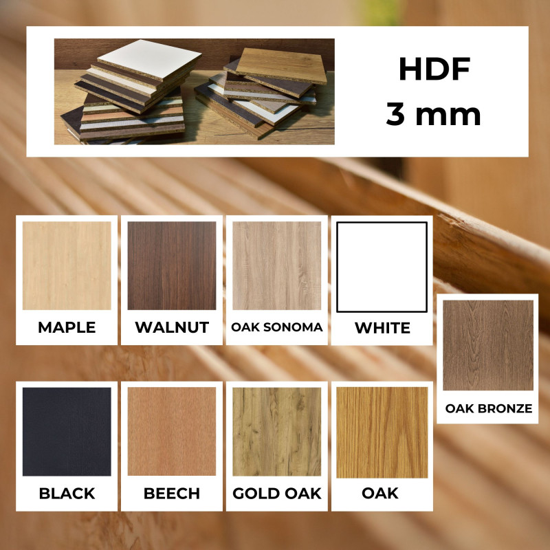 Wooden wall picture tree - Three-part symphony