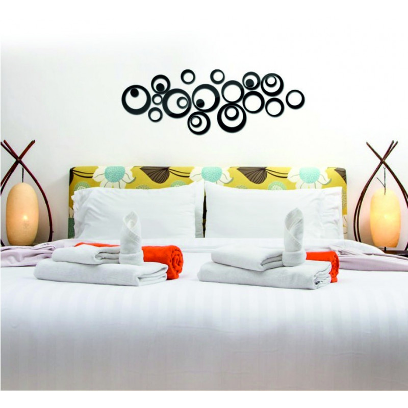 Decorative mirrors. Great 3D adhesive wall clock, modern 3D clock on the wall. Wall clock for the kitchen and the living room.on