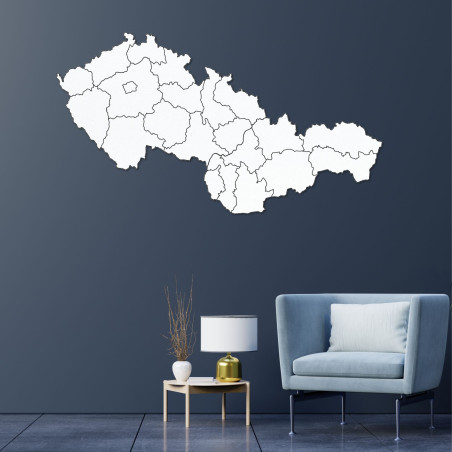Wooden map of Slovakia and Czech Republic - PUZZLE