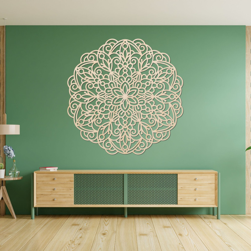 Wooden mandala, wall painting - TERRONS