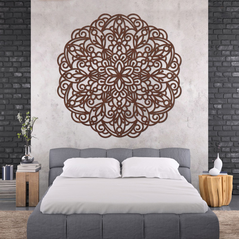 Wooden mandala, wall painting - TERRONS