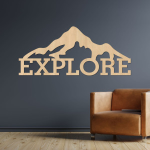 Carved wood image of a mountain - JAMMONY 2