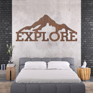 Carved wood image of a mountain - JAMMONY 2