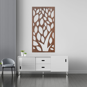 Wooden wall picture with leaves - LALI 2