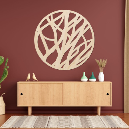 Wooden wall picture circle - FLORIN
