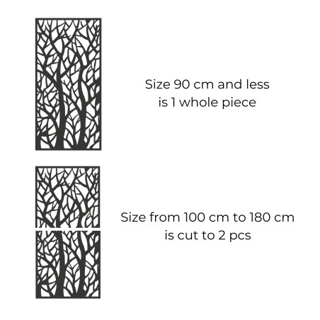 Decorative panel painting forest silhouettes - MONY