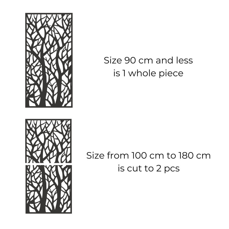 Decorative panel painting forest silhouettes -...