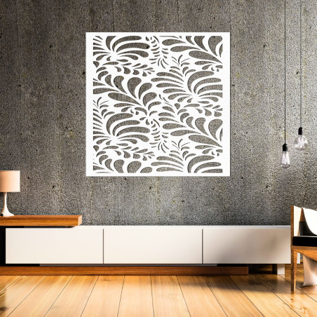 Wooden wall decoration square - FOLIUM
