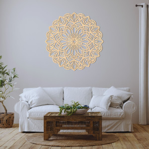 Wooden wall decoration in the shape of a mandala - PETALUM 2